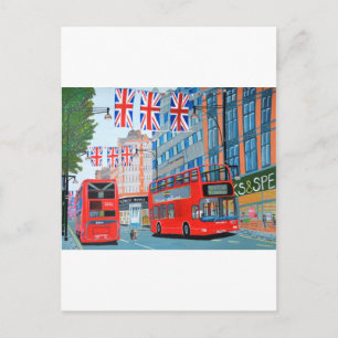 Carte Postale Oxford Street - Jubilé de diamant de la reine