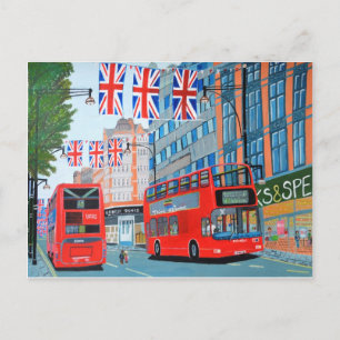 Carte Postale Oxford Street- Queen's Diamond  Jubilee