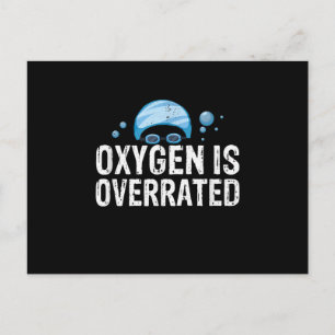 Carte Postale Oxygène Est Surchargé Chlorine Lover Sports De Nag