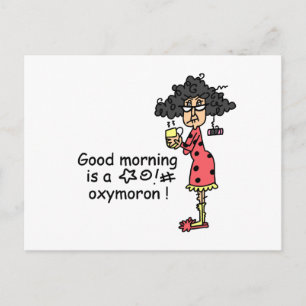 Carte Postale Oxymoron bonjour