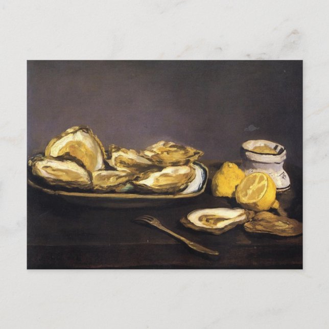 Carte Postale Oysters - Édouard Manet (Devant)