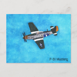 Carte Postale P-51 Mustang