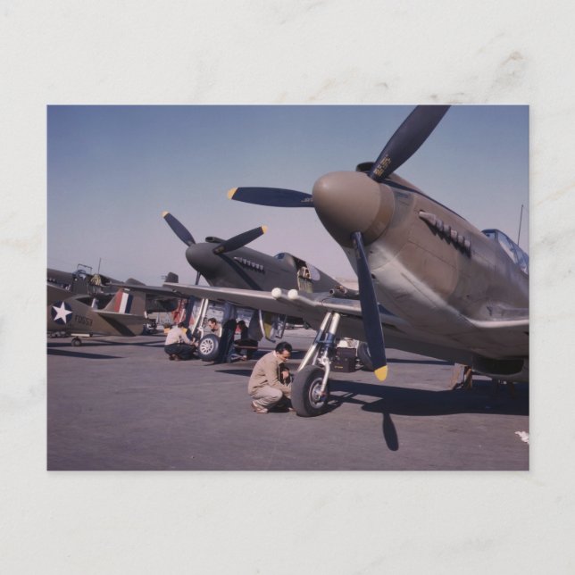 Carte Postale P-51 Mustang, 1942 (Devant)