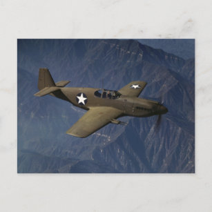 Carte Postale P-51 Mustang en vol, 1942