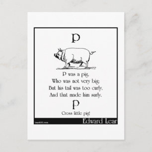 Carte Postale P was a pig