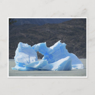 Carte Postale pâagonia iceberg bleu