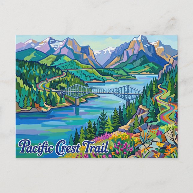Carte Postale Pacific Crest Trail, Cascade Locks Oregon (Devant)
