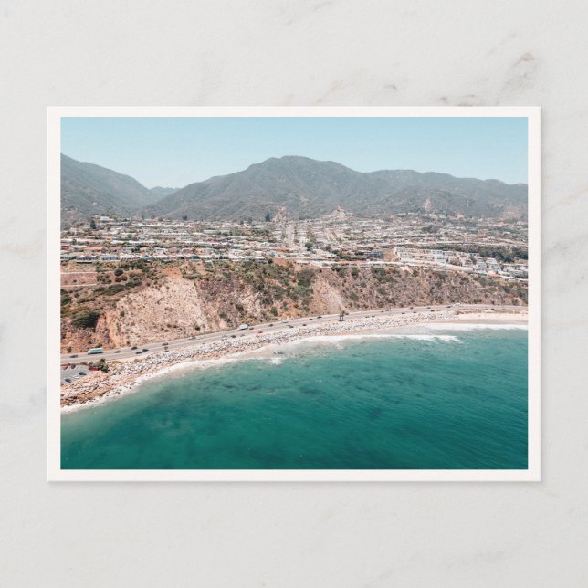 Carte Postale Pacific Palisades Aerial View of PCH (Devant)