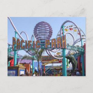 Carte Postale Pacific Park @ Père Noël Monica Pier