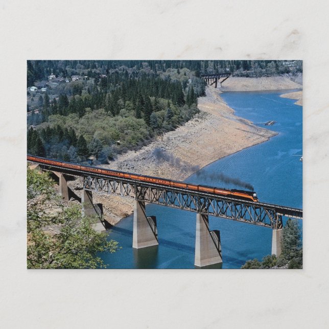 Carte Postale Pacifique Sud no 4449 au lac Shasta, Californie (Devant)