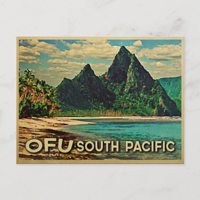 Carte Postale Pacifique Sud vintage Ofu (Devant)