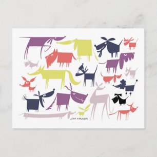 Carte Postale Pack chien