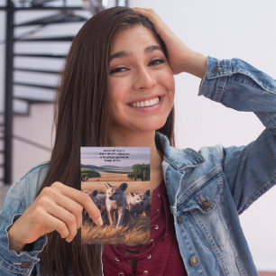 Carte Postale Pack Majestic de loup de jardin debout dans le cha