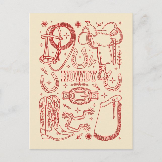 Carte Postale Pack Texas Cowboy (Devant)