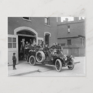 Carte Postale Packard Fire Squad, 1911