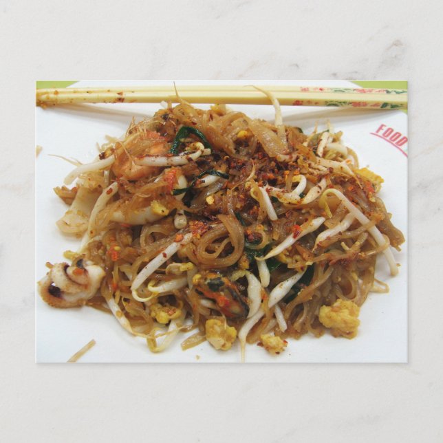 Carte Postale Pad Thai [ผั ด ไ ท ย] Thailand Street Food (Devant)
