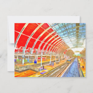Carte Postale Paddington Station Londres Pop Art