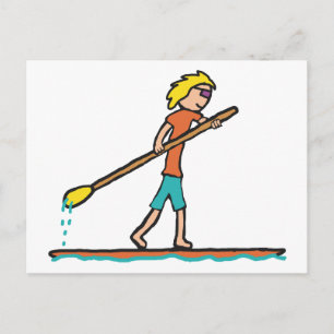 Carte Postale Paddleboard supérieur