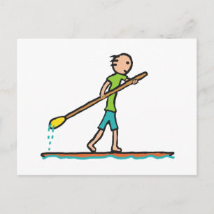 Carte Postale Paddleboard supérieur