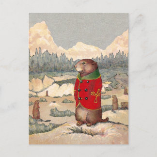 Carte Postale Paddy Paws dans Prairie Dog Town