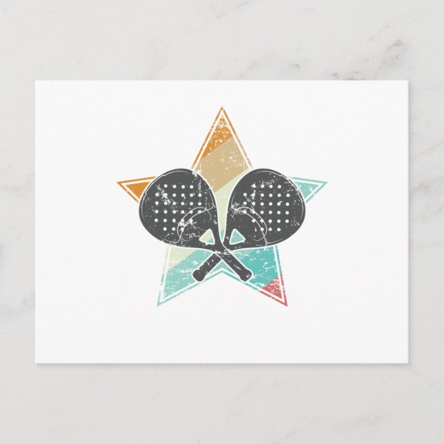 Carte Postale Padel Tennis Ballsportart (Devant)