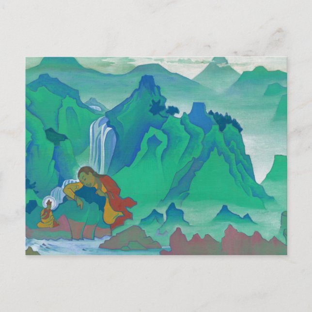 Carte Postale Padma Sambhava, 1924 par Nicholas Roerich (Devant)