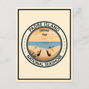 Carte Postale Padre Island National Seashore Texas Badge