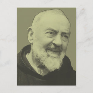 Carte Postale Padre Pio de Pietrelcina Frère capucin franciscain