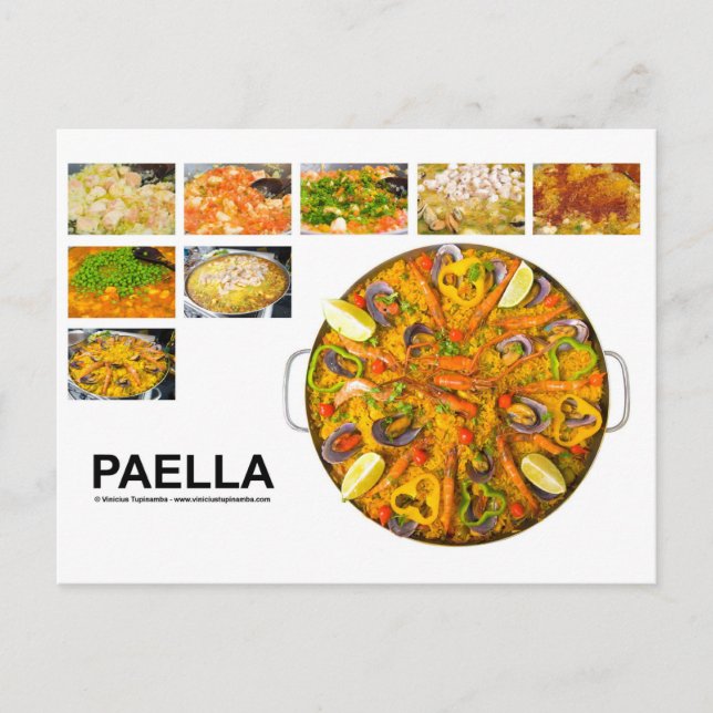 Carte Postale paella (Devant)