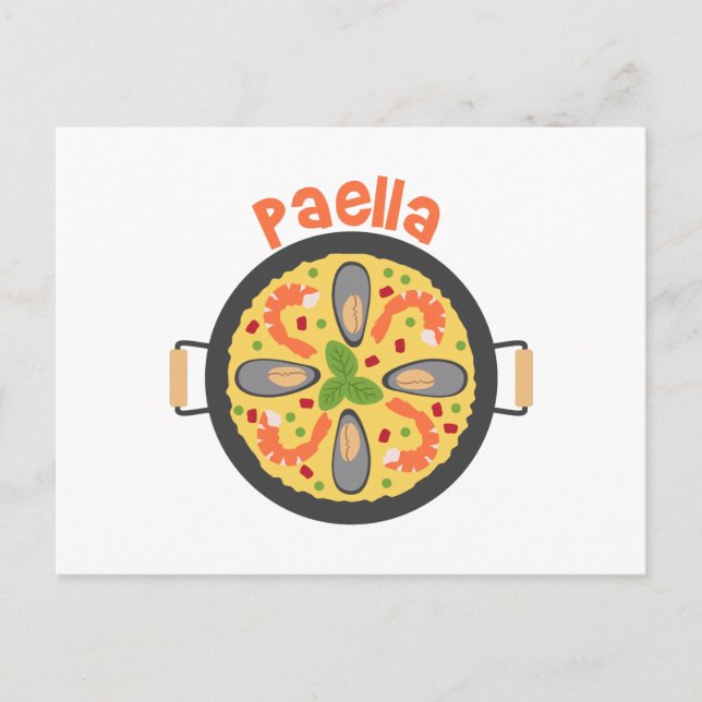 Carte Postale Paella (Devant)