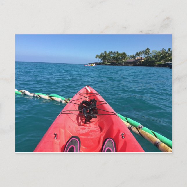 Carte Postale Pagaie en mer (Devant)