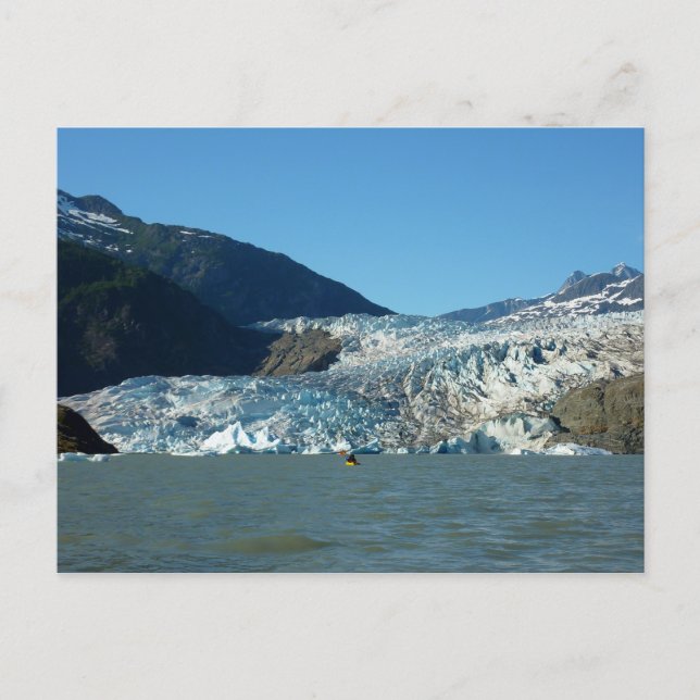Carte Postale Pagaie sur le glacier Mendenhall (Devant)