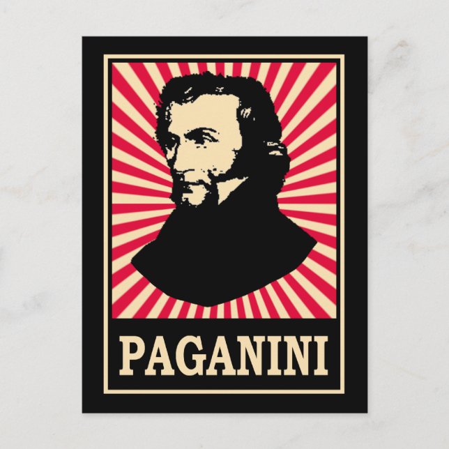 Carte Postale Paganini (Devant)