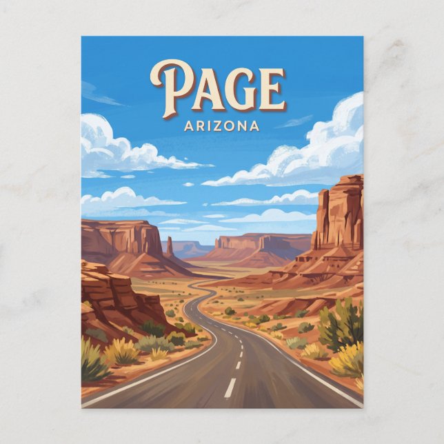 Carte Postale Page Arizona (Devant)