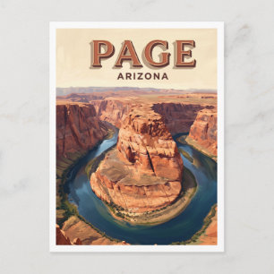 Carte Postale Page de Horseshoe Bend Arizona