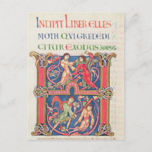 Carte Postale Page de la Bible Winchester, c.1150-80