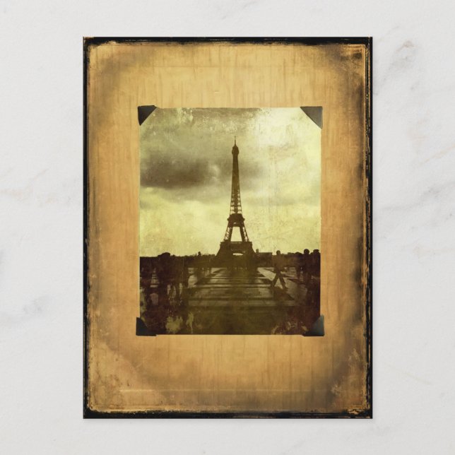 Carte Postale Page de la tour Eiffel (Devant)