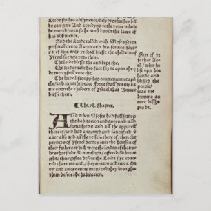 Carte Postale Page de texte Ancien Testament