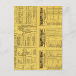 Carte Postale Page de texte Michigan Central Railroad