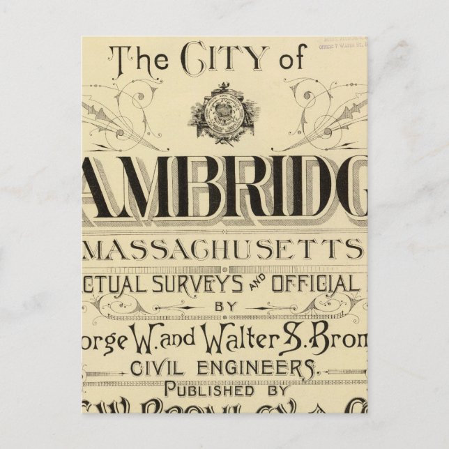 Carte Postale Page de titre de Cambridge Atlas (Devant)