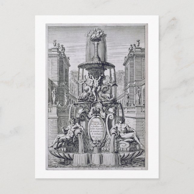 Carte Postale Page de titre de 'Fontaine et jets d'eau dans l'It (Devant)