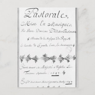 Carte Postale Page de titre du 'Pastorale'