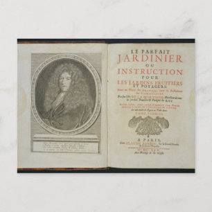 Carte Postale Page de titre et frontispice portrait de l'auteur