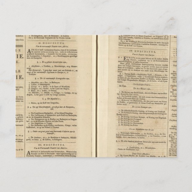 Carte Postale Page Texte New World Atlas (Devant)