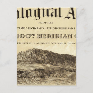 Carte Postale Page Titre de l'Atlas géologique