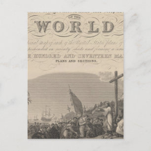 Carte Postale Page Titre Nouveau Atlas universel 2