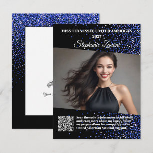 Carte Postale Pageant Promo Autographe Royale Glitz