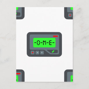 Carte Postale pager émoji