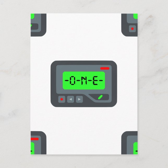 Carte Postale pager émoji (Devant)