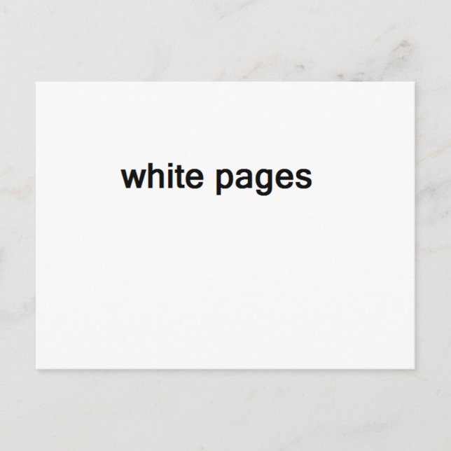 Carte Postale pages blanches (Devant)